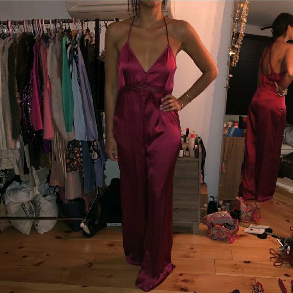 Silk oversized jumpsuit